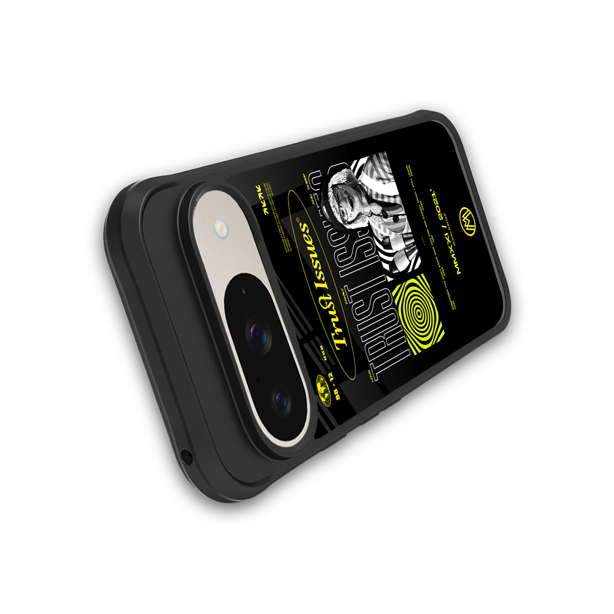 trust issues back phone cover | glass case for google pixel 9