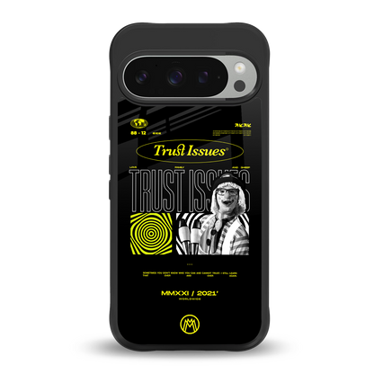 trust issues back phone cover | glass case for google pixel 9 pro xl