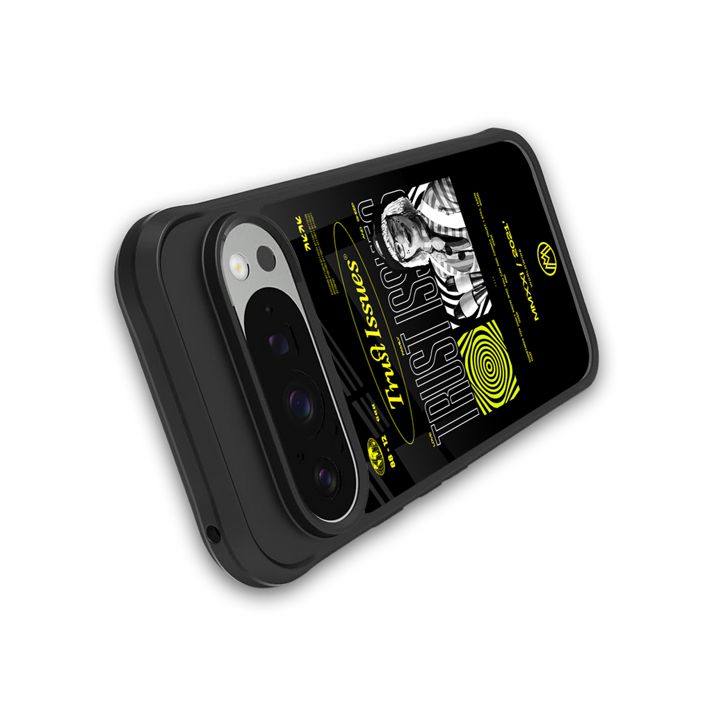trust issues back phone cover | glass case for google pixel 9 pro