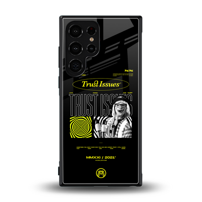 trust issues back phone cover | glass case for samsung galaxy s23 ultra