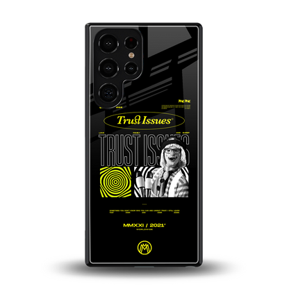 trust issues back phone cover | glass case for samsung galaxy s25 ultra