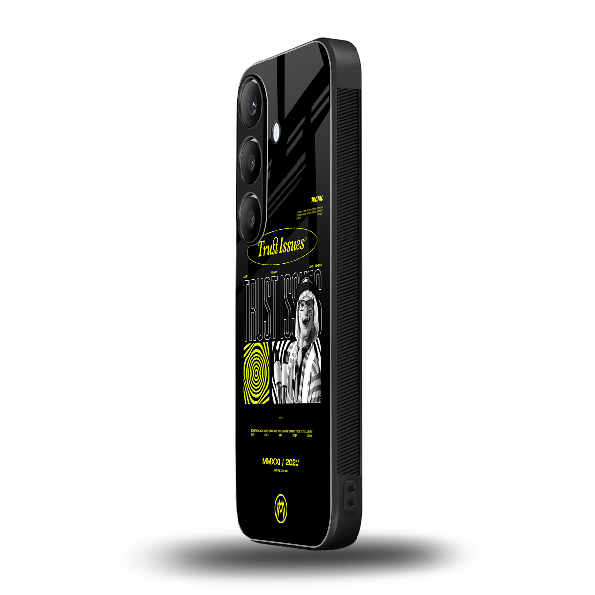 trust issues back phone cover | glass case for samsung galaxy s24 plus