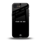 trust no one aesthetic quote back phone cover | glass case for iphone 16e