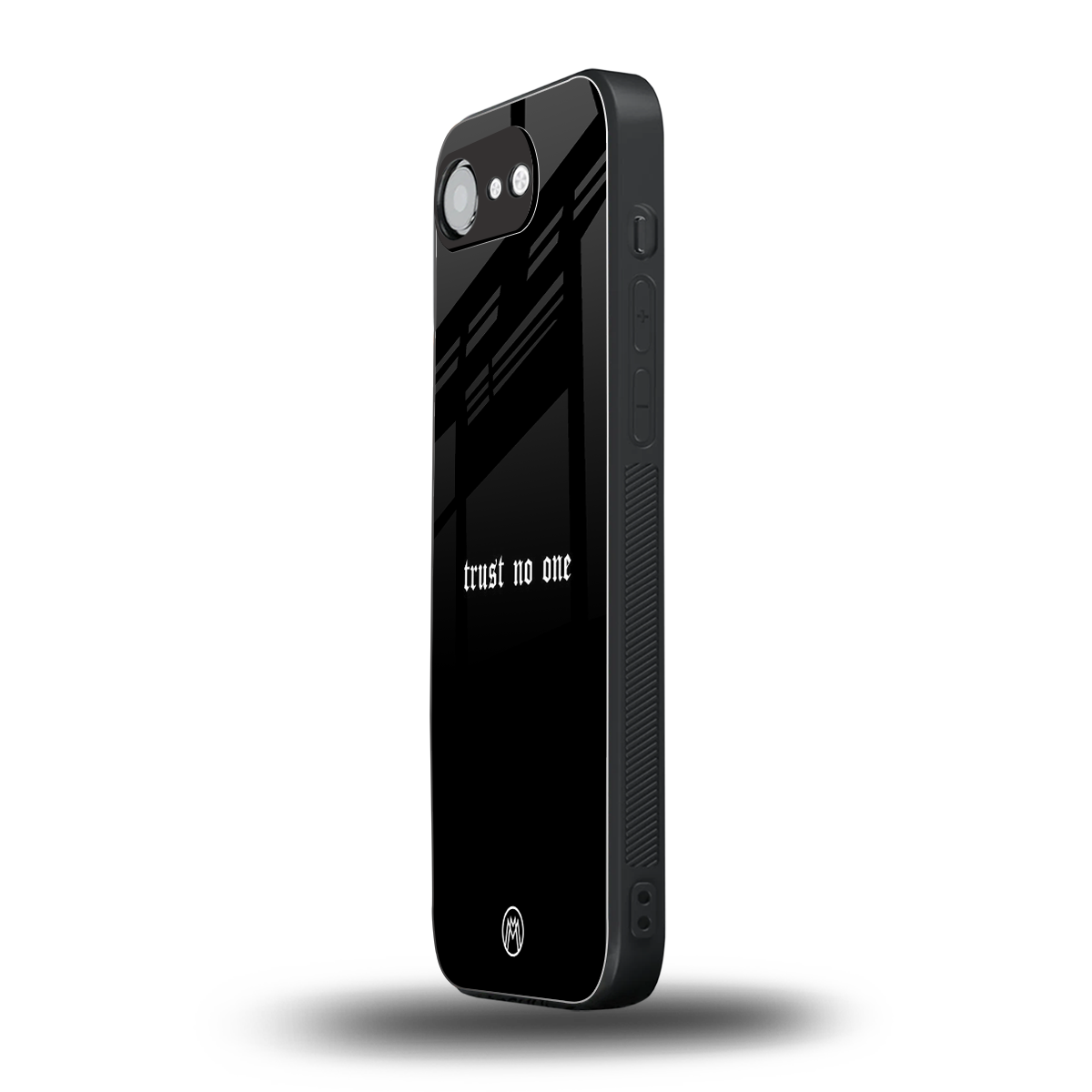 trust no one aesthetic quote back phone cover | glass case for iphone 16e