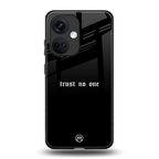 trust no one aesthetic quote back phone cover | glass case for oneplus nord ce 3