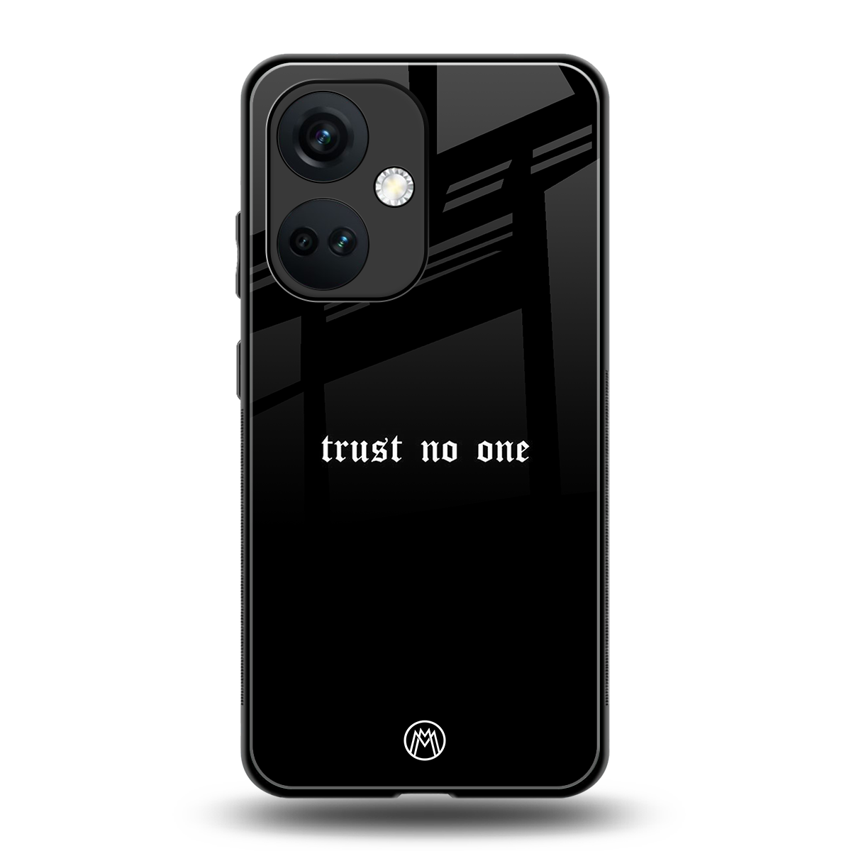 trust no one aesthetic quote back phone cover | glass case for oneplus nord ce 3
