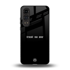 trust no one aesthetic quote back phone cover | glass case for oneplus nord ce 4 lite