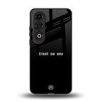 trust no one aesthetic quote back phone cover | glass case for oneplus nord ce 4