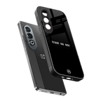 trust no one aesthetic quote back phone cover | glass case for oneplus nord ce 4