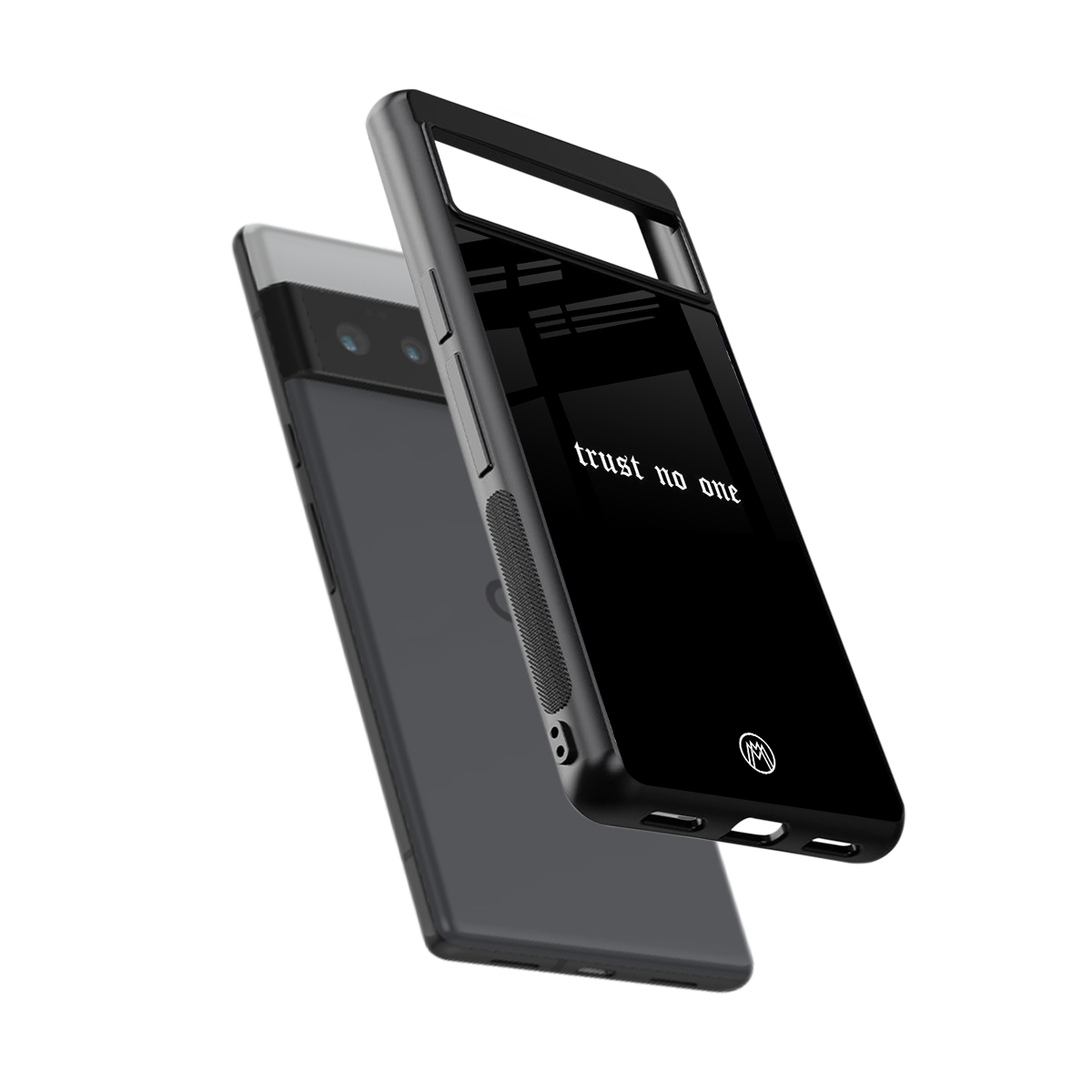 trust no one aesthetic quote back phone cover | glass case for google pixel 6 pro