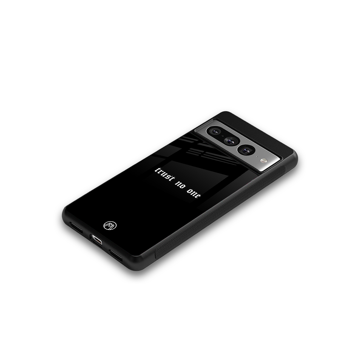 trust no one aesthetic quote back phone cover | glass case for google pixel 7 pro