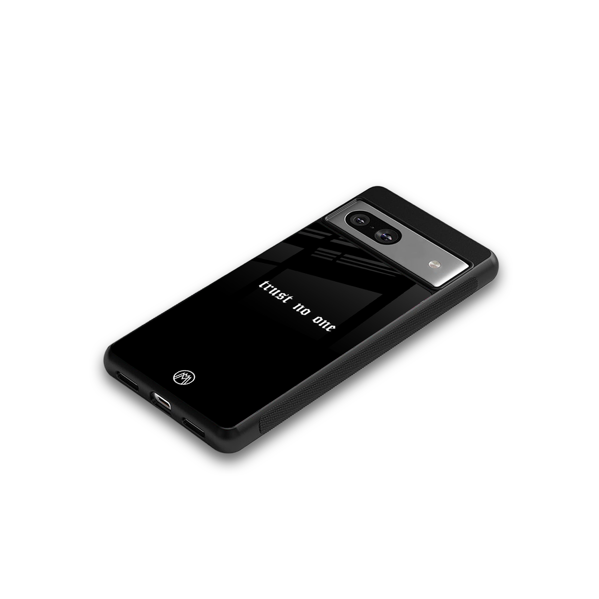 trust no one aesthetic quote back phone cover | glass case for Google Pixel 7