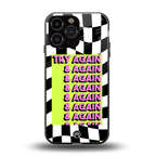 try again back phone cover | glass case for iphone 13 pro max
