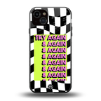 try again back phone cover | glass case for iphone 14 plus