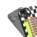 try again back phone cover | glass case for iphone 15 plus