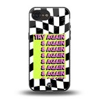 try again back phone cover | glass case for iphone 16e