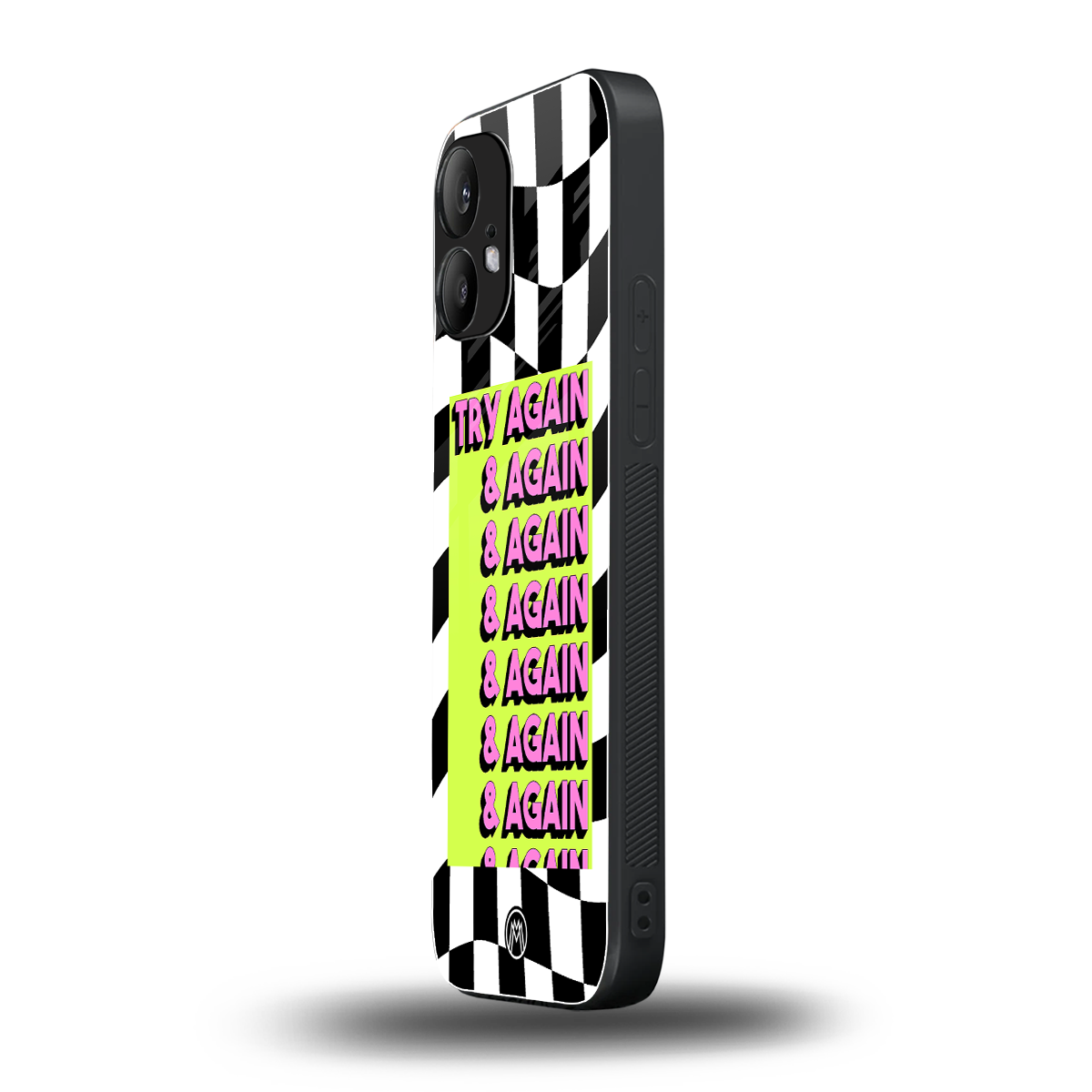 try again back phone cover | glass case for nothing phone 2