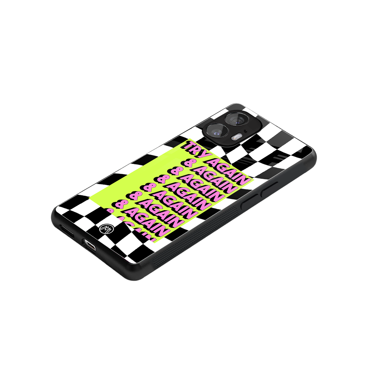 try again back phone cover | glass case for nothing phone 2