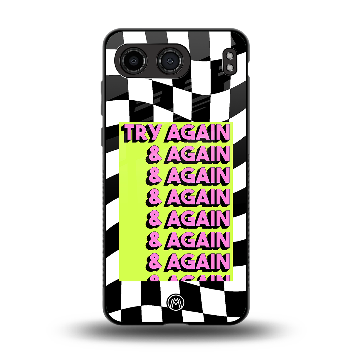 try again back phone cover | glass case for oneplus nord 4