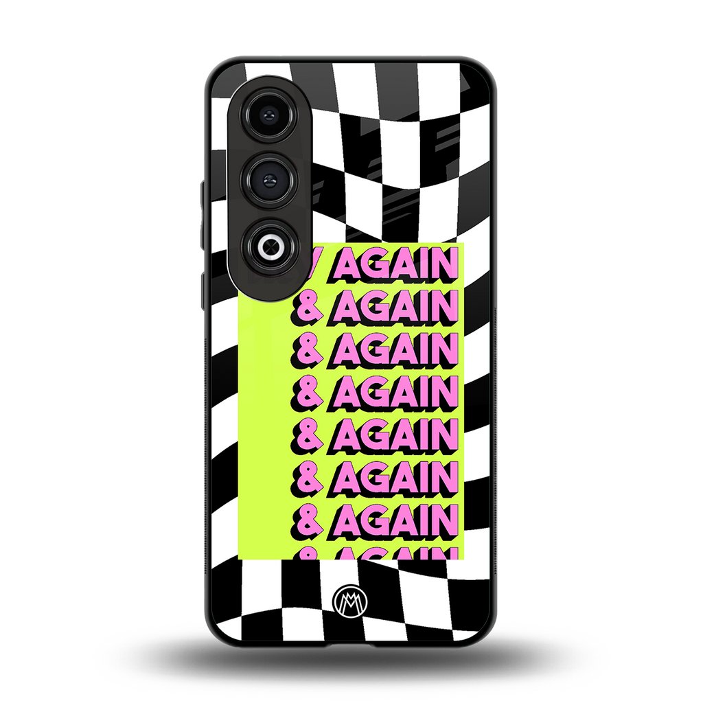 try again back phone cover | glass case for oneplus nord ce 4