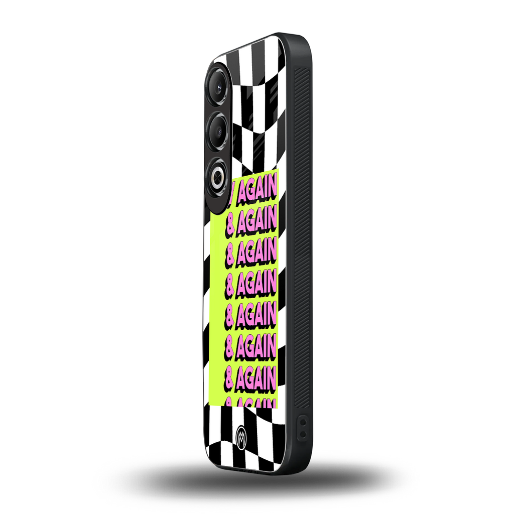 try again back phone cover | glass case for oneplus nord ce 4