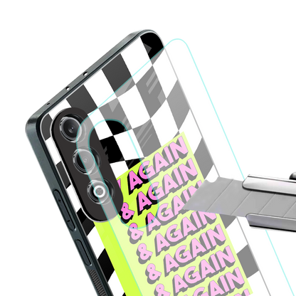 try again back phone cover | glass case for oneplus nord ce 4