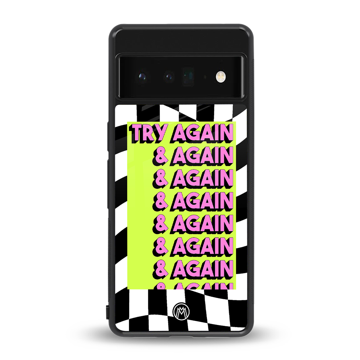 try again back phone cover | glass case for google pixel 6 pro