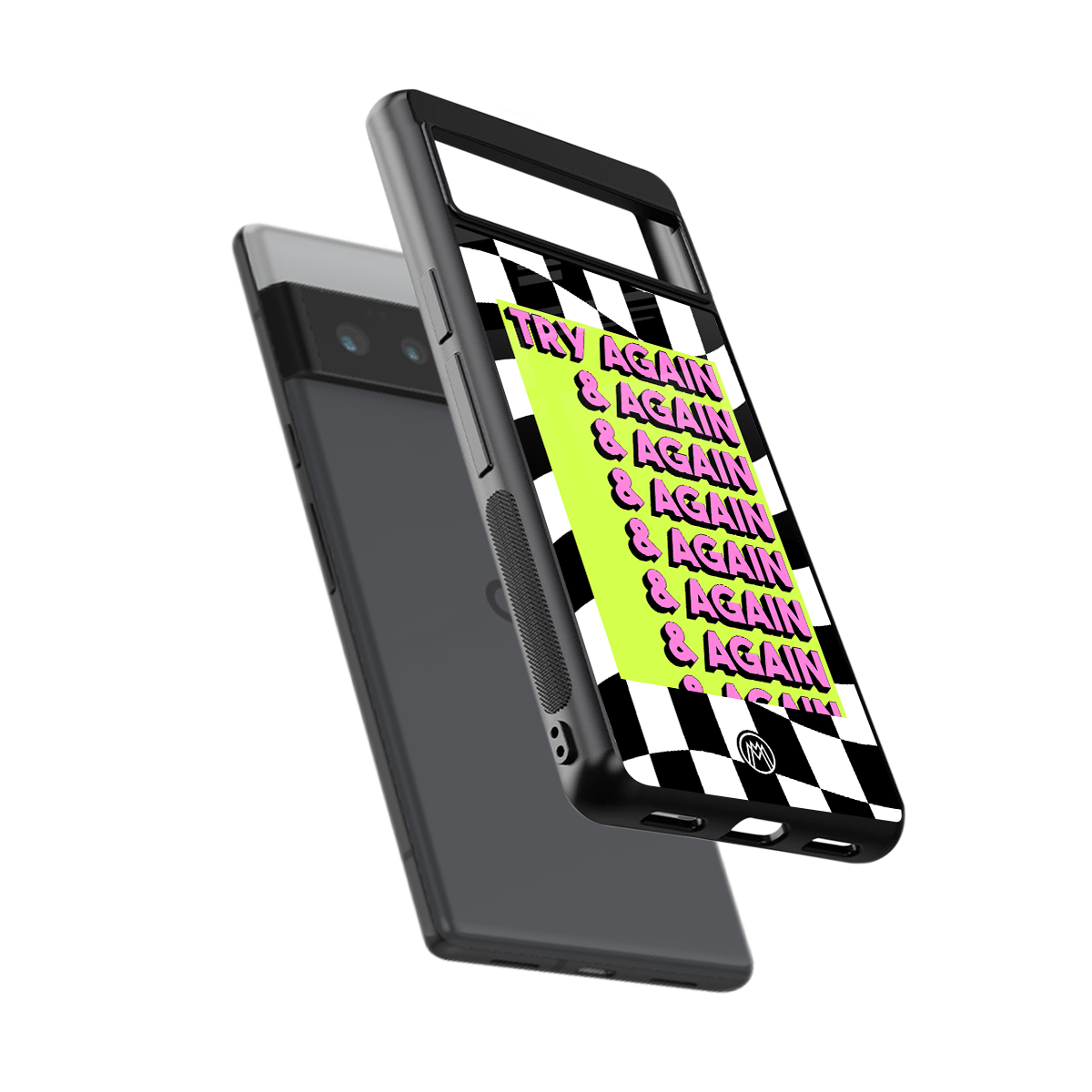 try again back phone cover | glass case for google pixel 6 pro