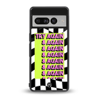 try again back phone cover | glass case for google pixel 7 pro