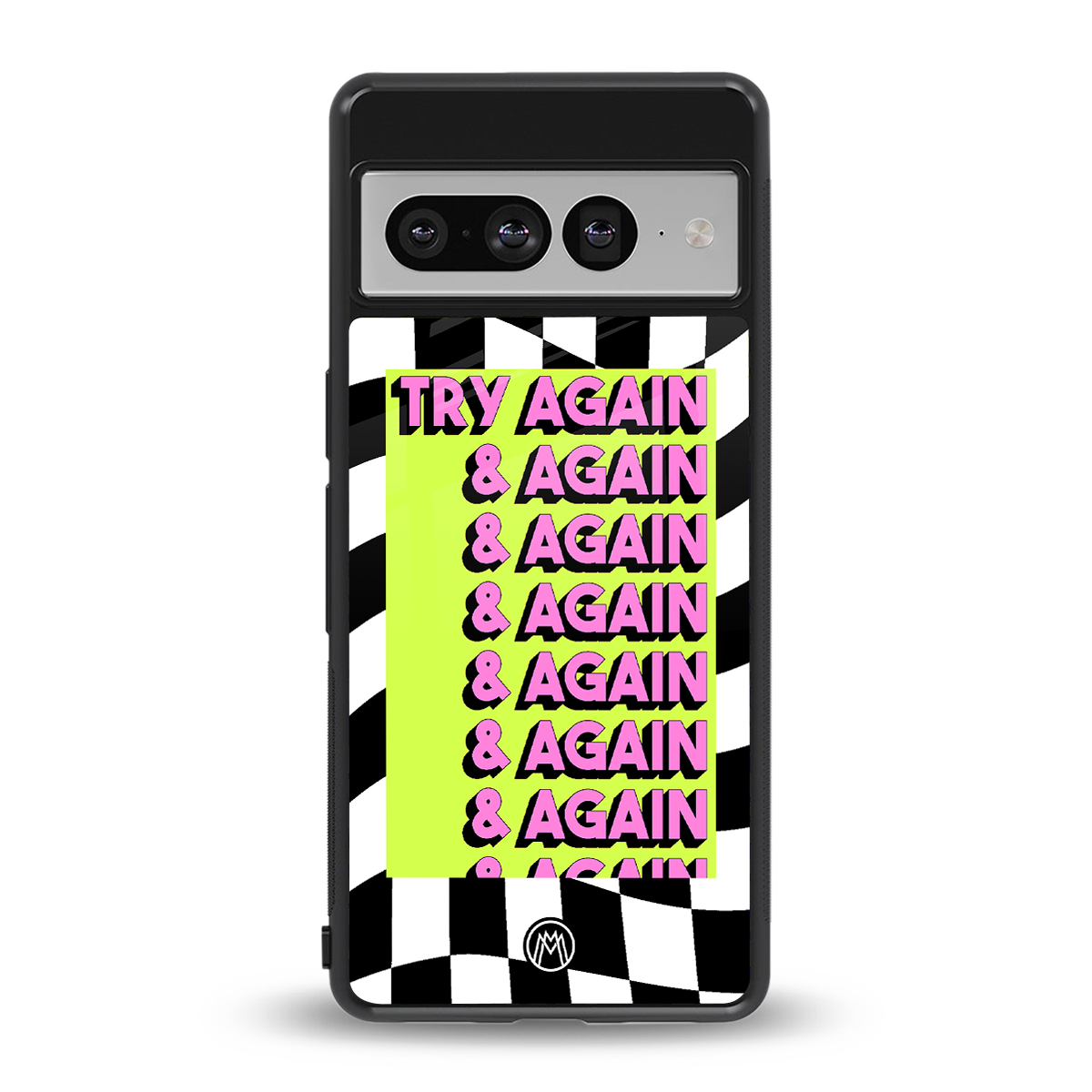 try again back phone cover | glass case for google pixel 7 pro