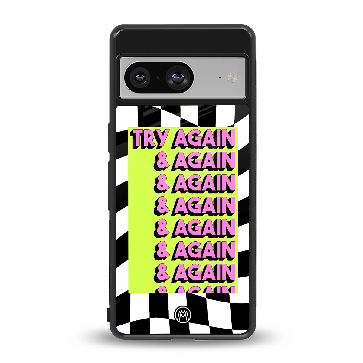 try again back phone cover | glass case for Google Pixel 8