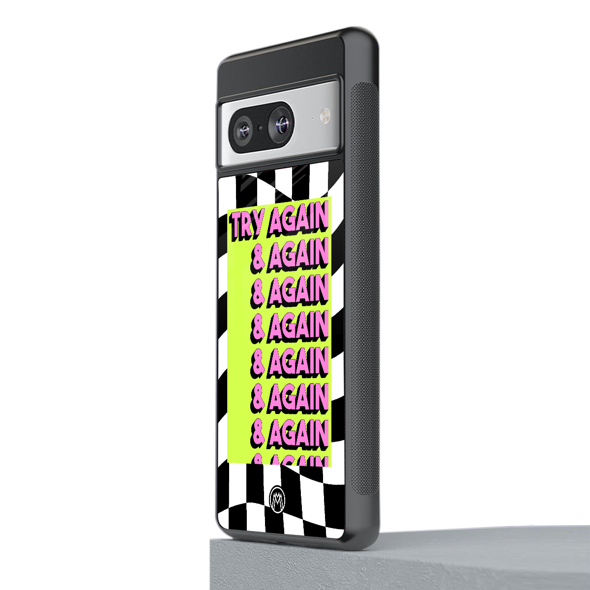 try again back phone cover | glass case for Google Pixel 8