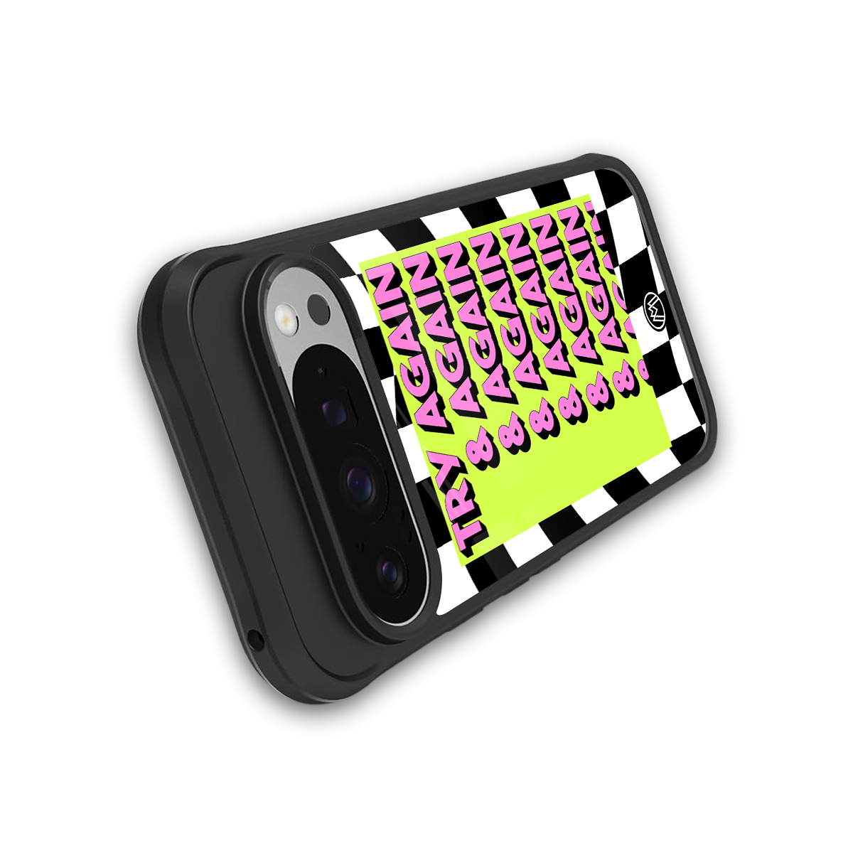 try again back phone cover | glass case for google pixel 9 pro xl