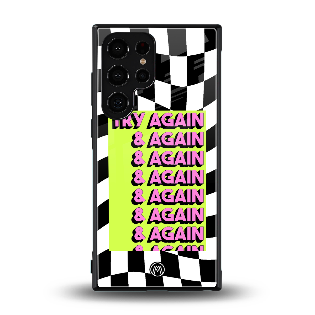 try again back phone cover | glass case for samsung galaxy s23 ultra