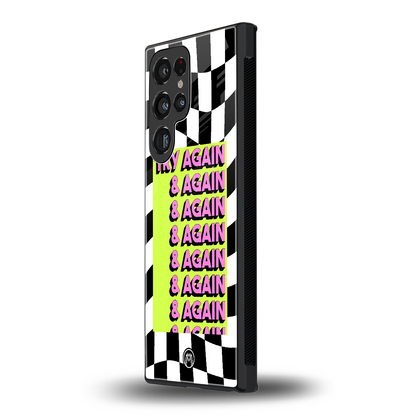 try again back phone cover | glass case for samsung galaxy s23 ultra