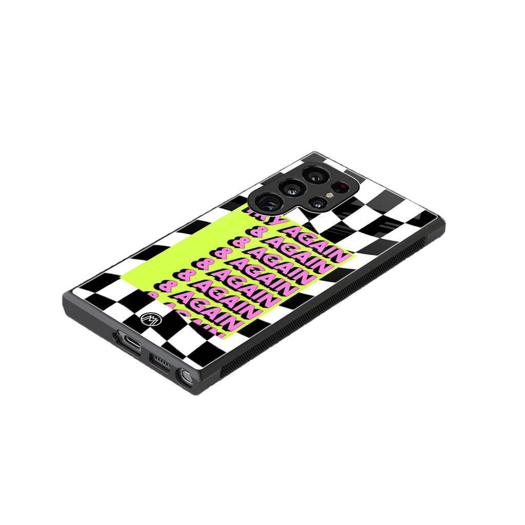 try again back phone cover | glass case for samsung galaxy s23 ultra