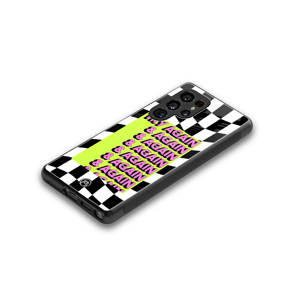 try again back phone cover | glass case for samsung galaxy s25 ultra