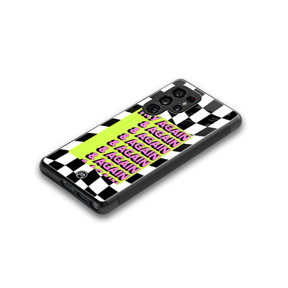 try again back phone cover | glass case for samsung galaxy s25 ultra