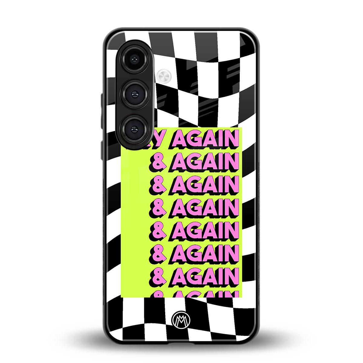 try again back phone cover | glass case for samsung galaxy s23