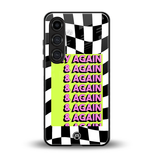 try again back phone cover | glass case for samsung galaxy s23