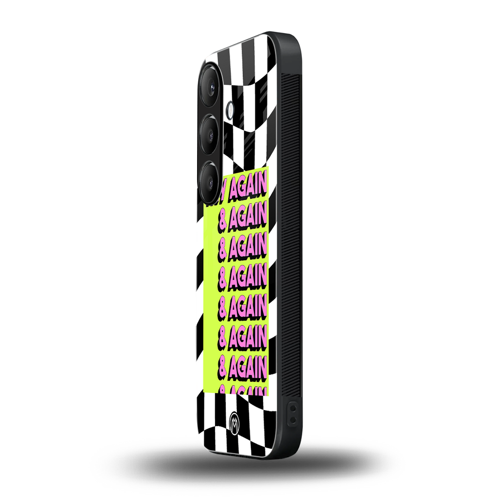 try again back phone cover | glass case for samsung galaxy s23 plus