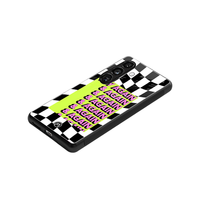 try again back phone cover | glass case for samsung galaxy s23