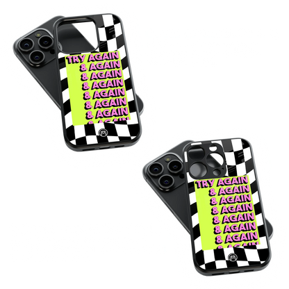 Trendy Glass Back Mobile Case for iPhone, Samsung, Redmi, OnePlus, Google Pixel, Motorola