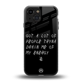 tryna drain my energy back phone cover | glass case for iphone 13 mini