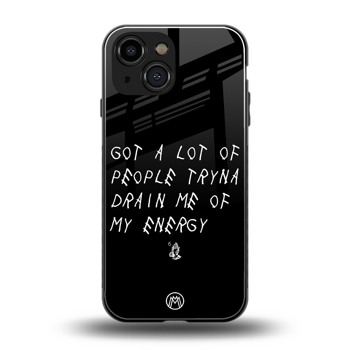 tryna drain my energy back phone cover | glass case for iphone 13 mini