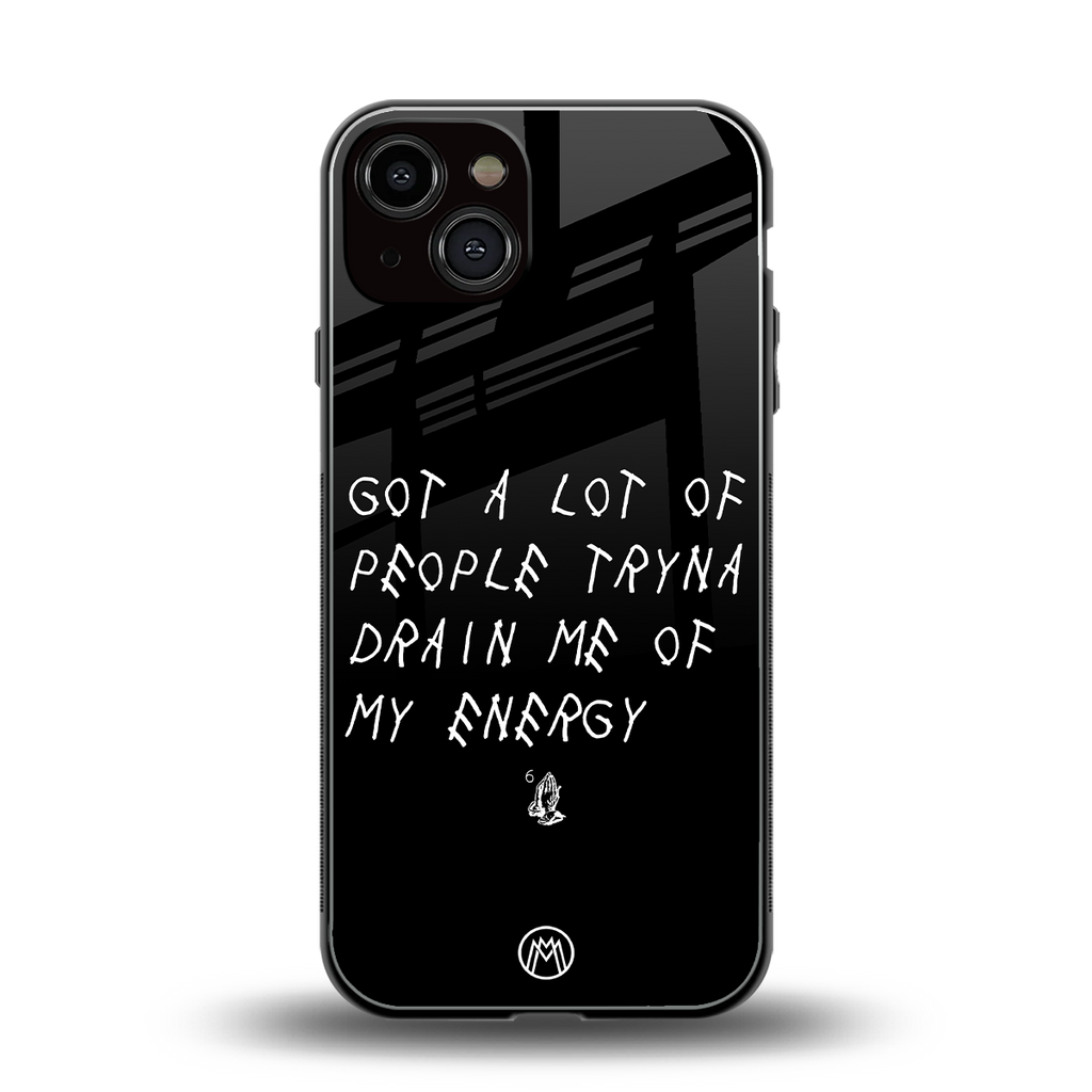 tryna drain my energy back phone cover | glass case for iphone 13
