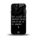 tryna drain my energy back phone cover | glass case for iphone 13