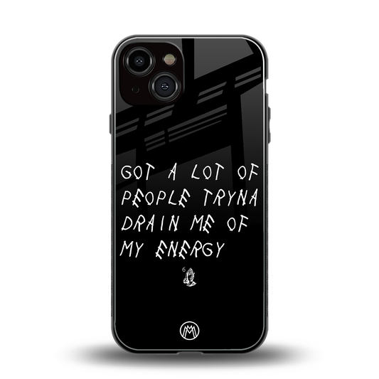 tryna drain my energy back phone cover | glass case for iphone 13