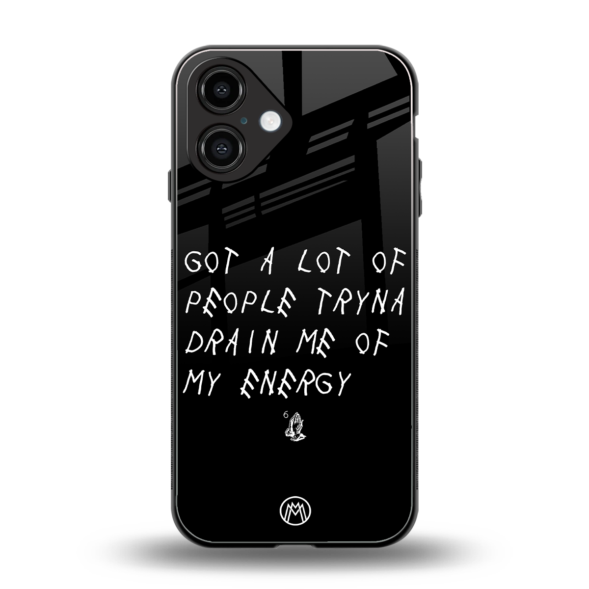 tryna drain my energy back phone cover | glass case for iphone 16