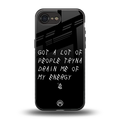 tryna drain my energy back phone cover | glass case for iphone 16e